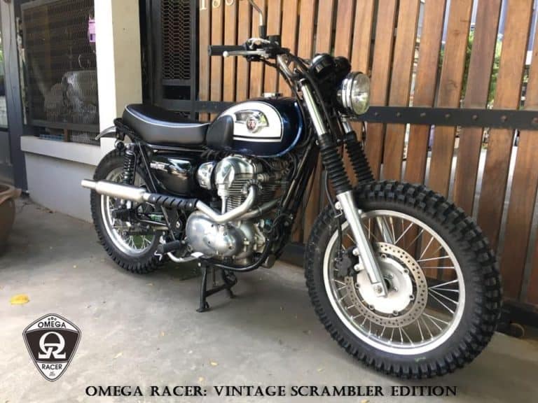 Kawasaki W650/W800 | Vintage Style Scrambler Combo Set | Omega Racer