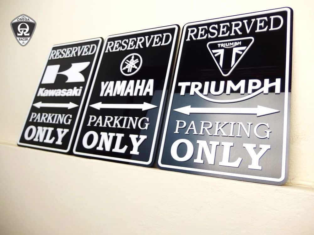 Kawasaki Parking Sign | Garage Sign | Racer