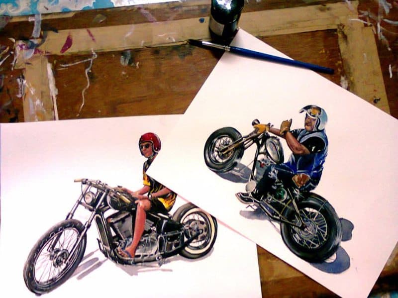 Art motorcycle cheap