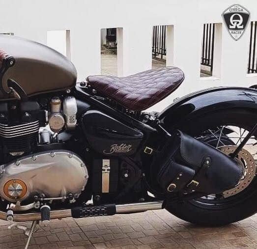 Elite Leather Seat Triumph Bobber Omega Racer