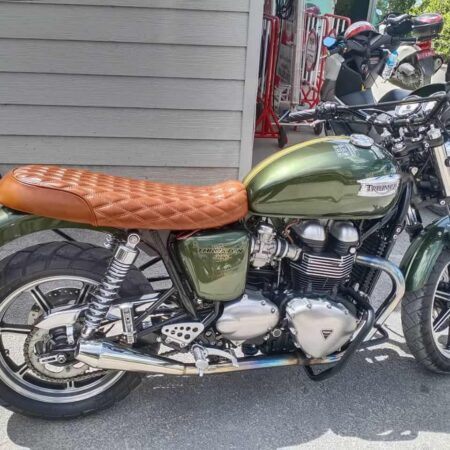 Triumph T100/Thruxton/Scrambler - Real Leather Seat - Elite