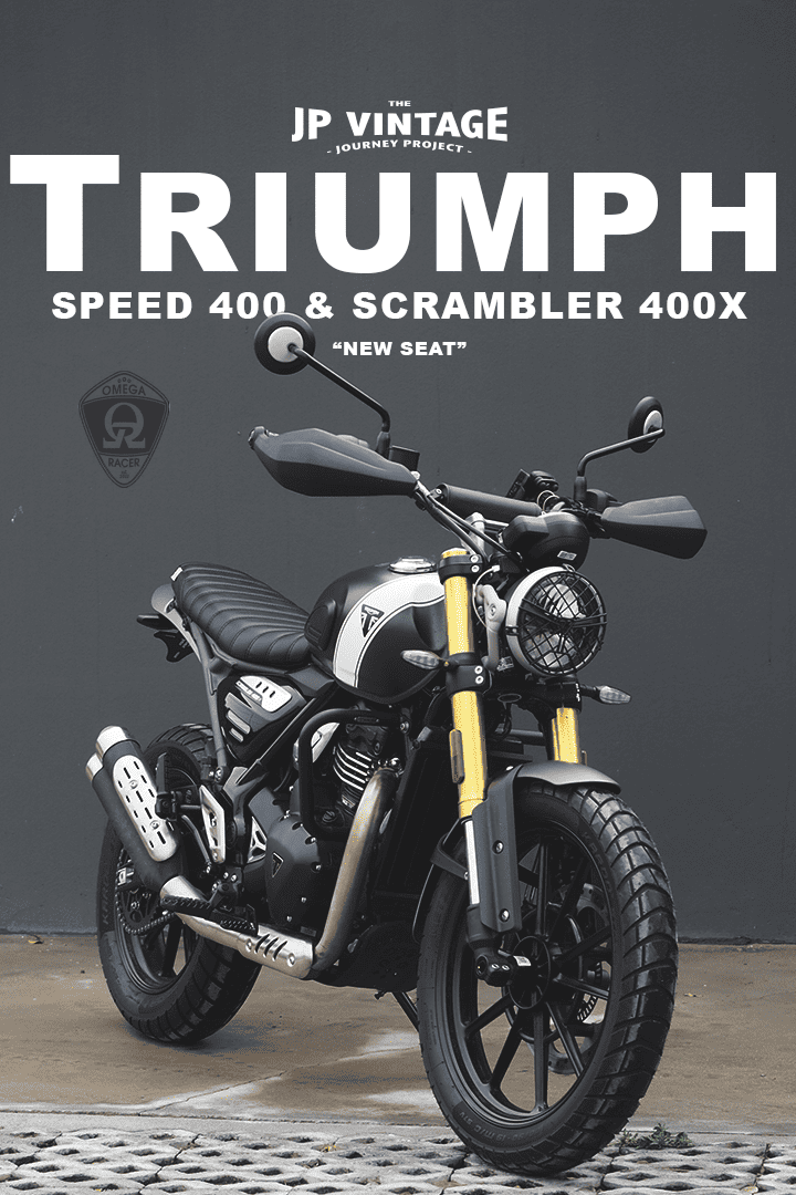 Brat400 Custom Seat Triumph Speed400 Scrambler 400X Omega Racer