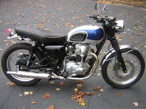 Stainless Steel Rear Fender Kawasaki W650 W800 Omega Racer