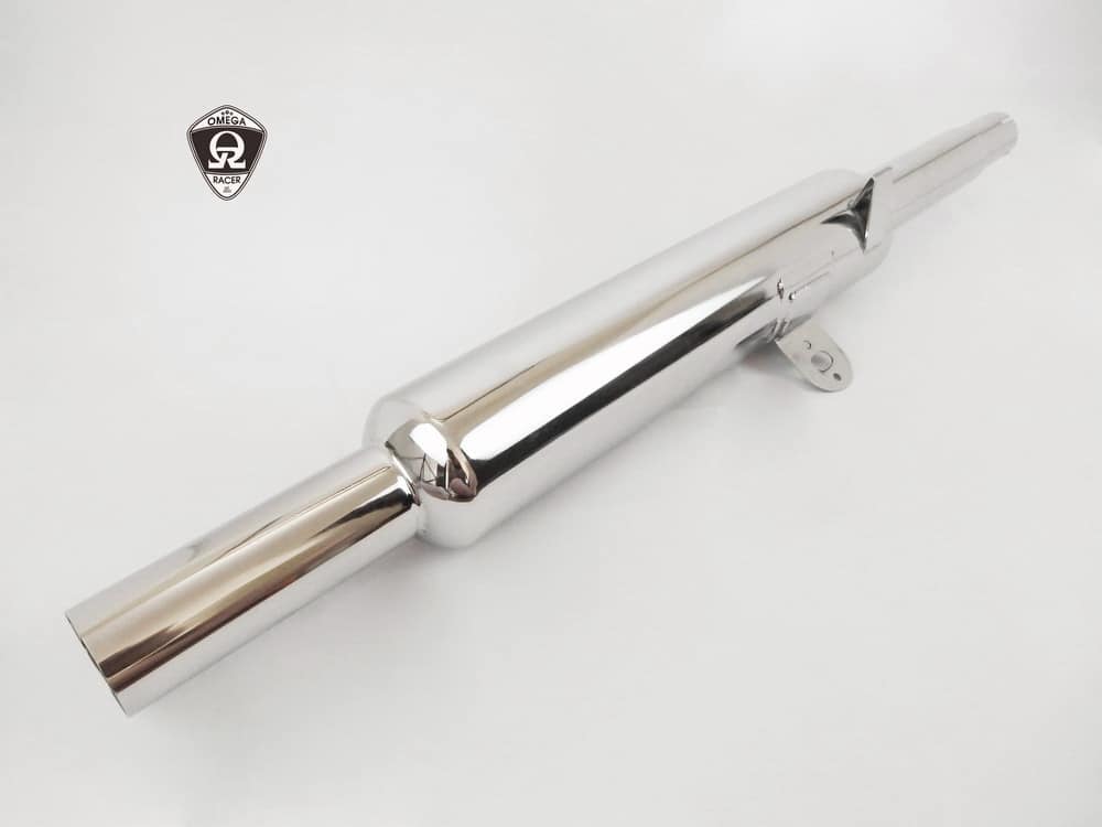 Yamaha SR400 Custom Parts Peashooter Exhaust Muffler Omega Racer